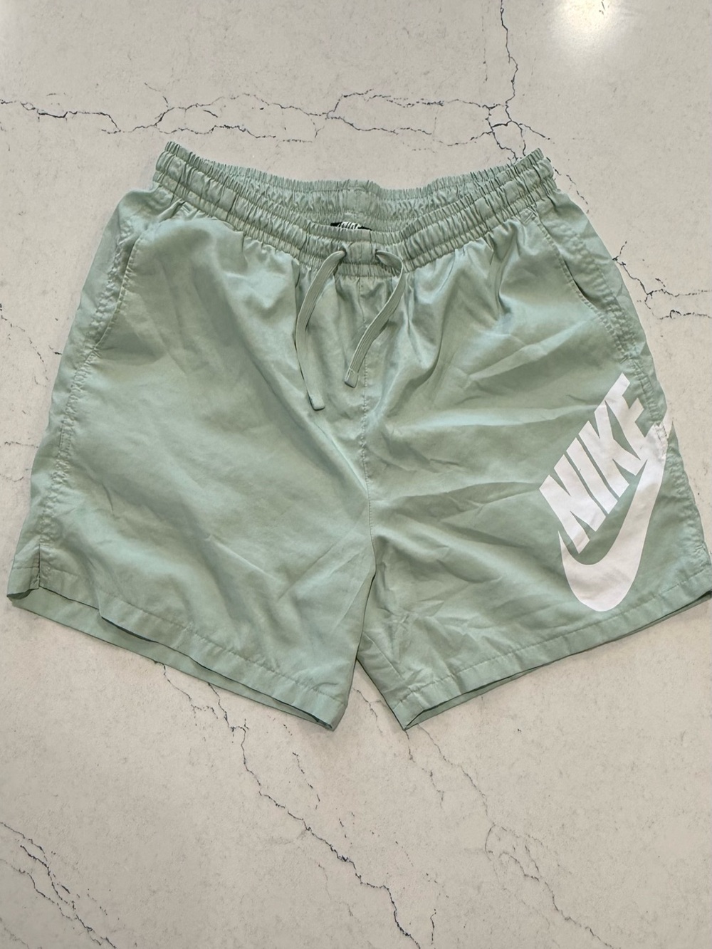 Nike Men's Mint Green Swim Shorts Trunks Lined XL Elastic Waist